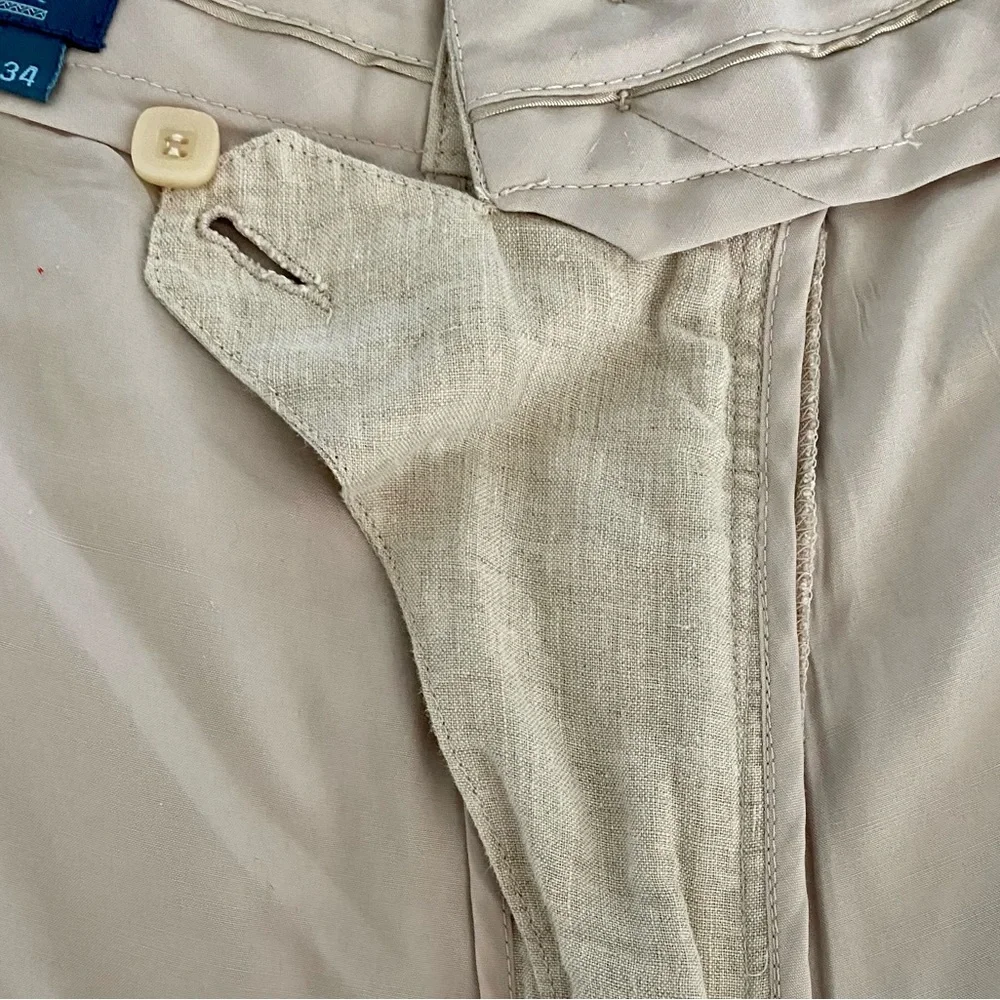 Lorenier 100% linen pants
